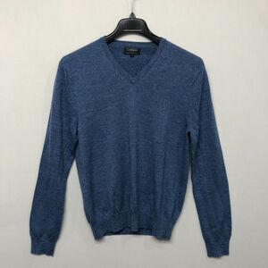 Express Men Modern Fit Extra Fine Merino Wool Sweater Size Large Blue B297 -21